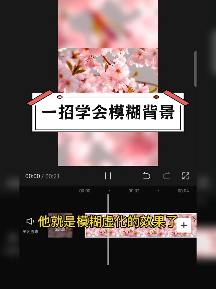 视频背景虚化效果制作教程
