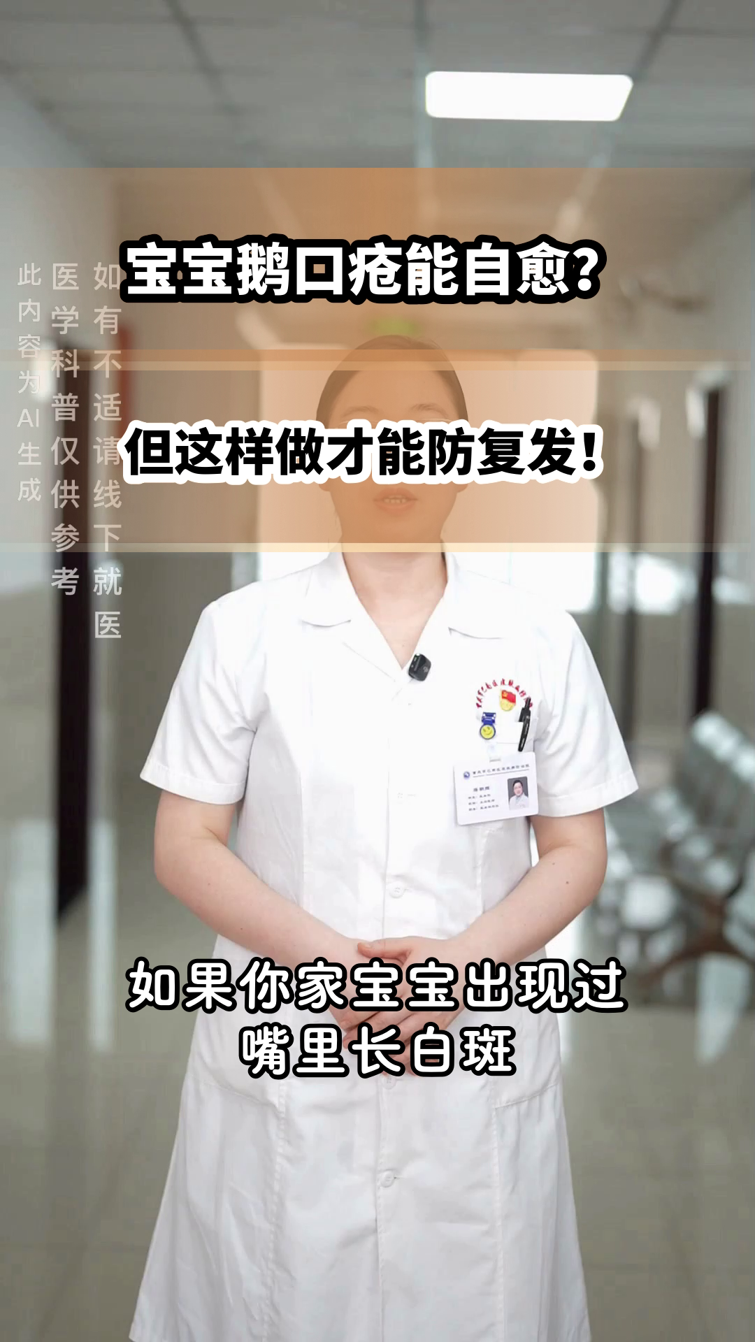 宝宝鹅口疮，自愈后咋防复发？