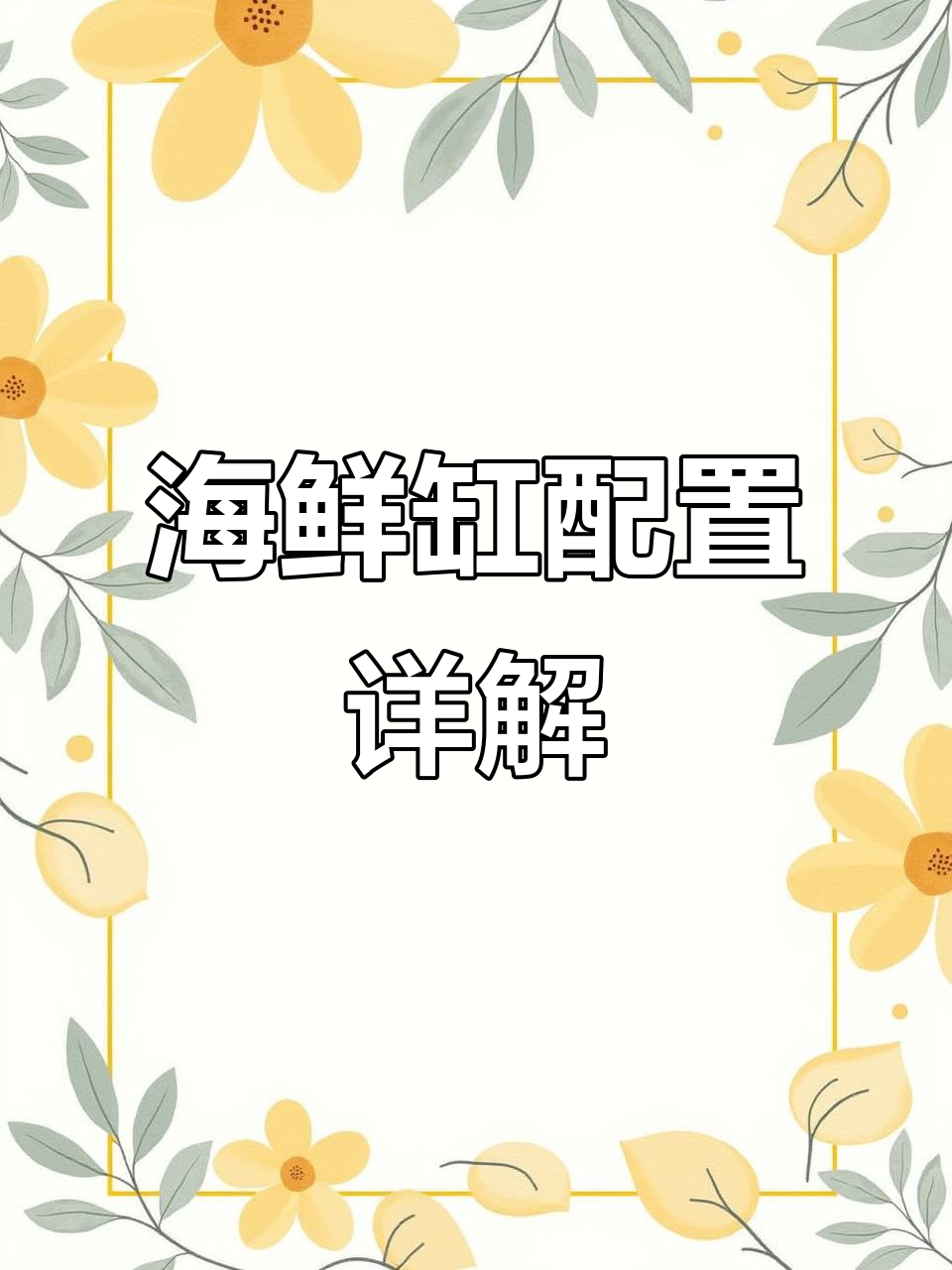 2.2米海鲜缸,混合养殖配置全解析