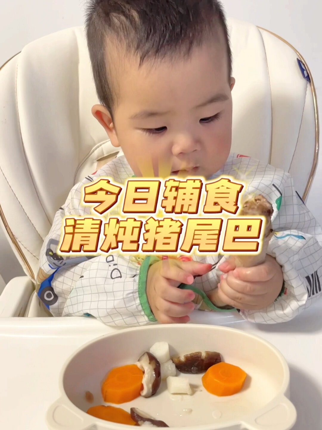 今日辅食:清炖猪尾巴