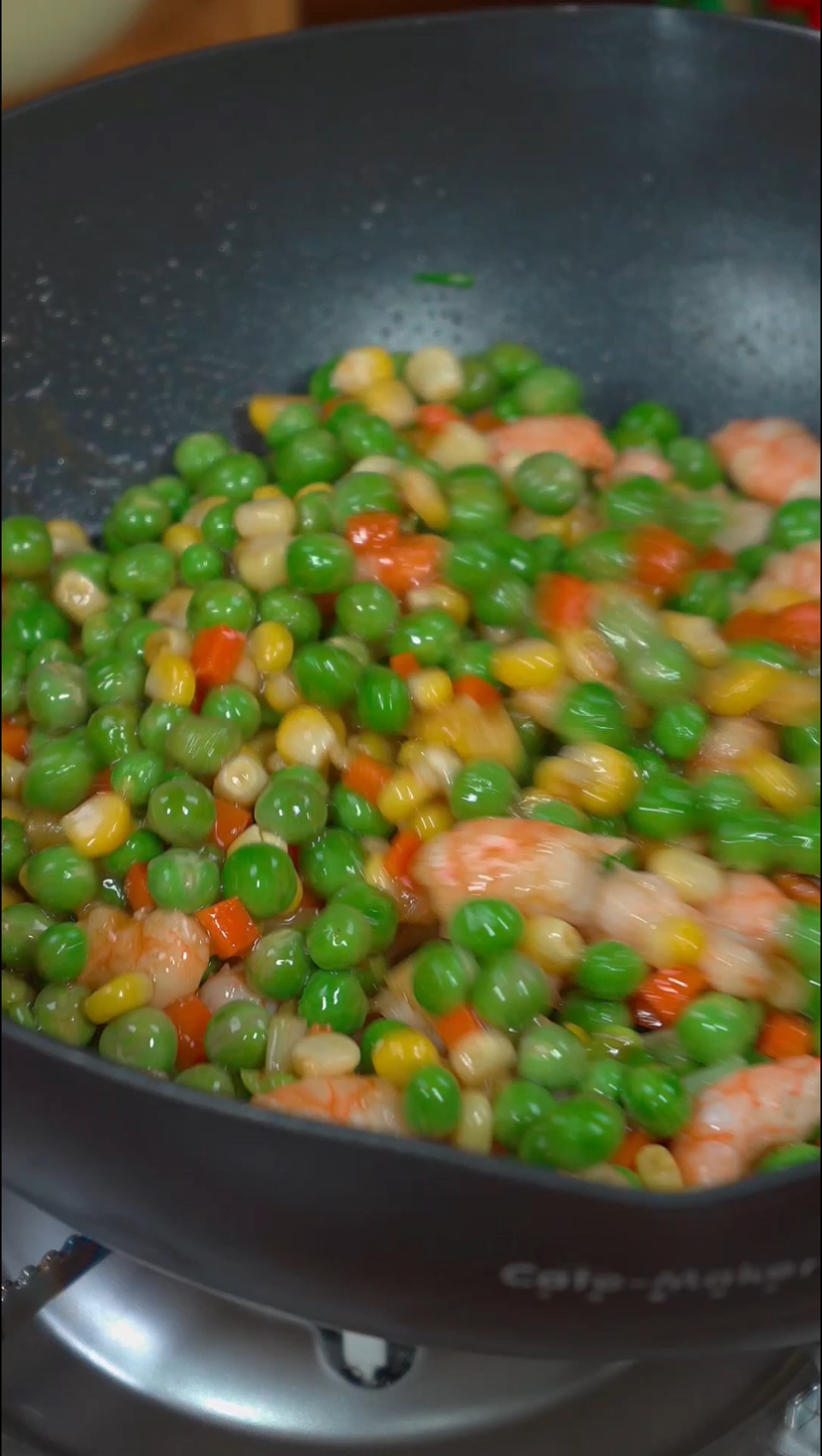青豆炒虾仁