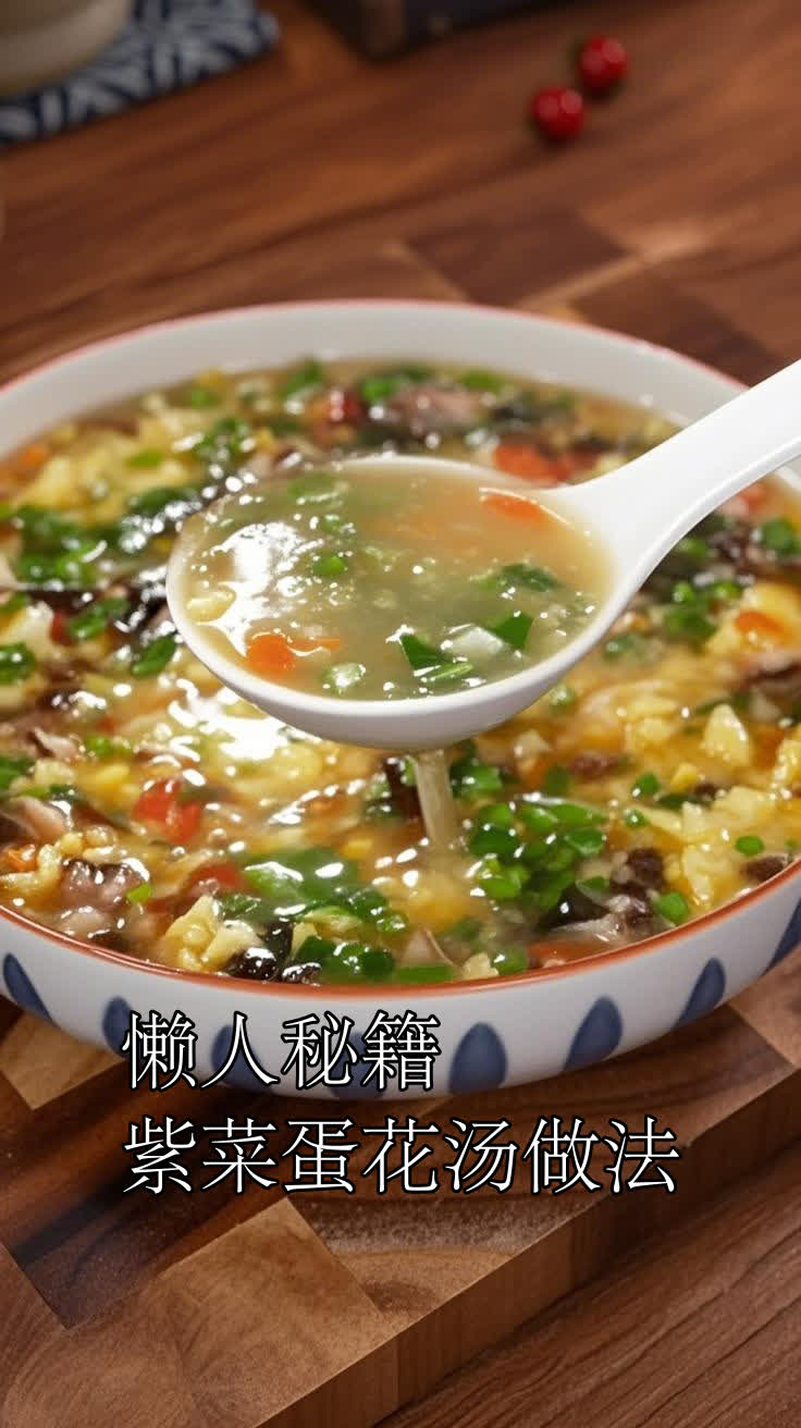懒人秘籍紫菜蛋花汤做法