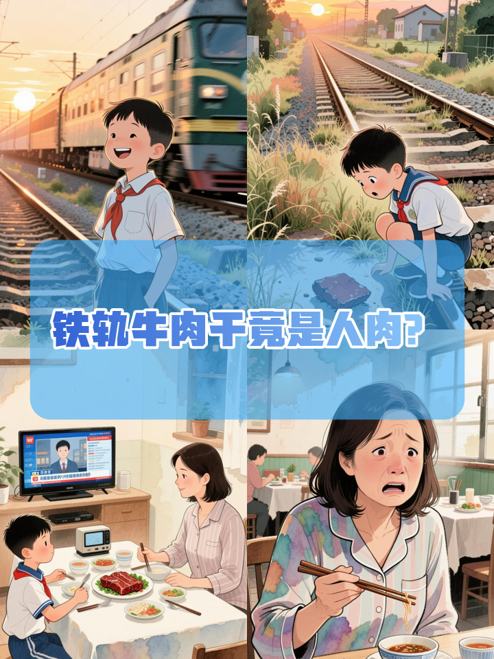 童年阴影！铁轨捡的“牛肉干”竟是风干人肉