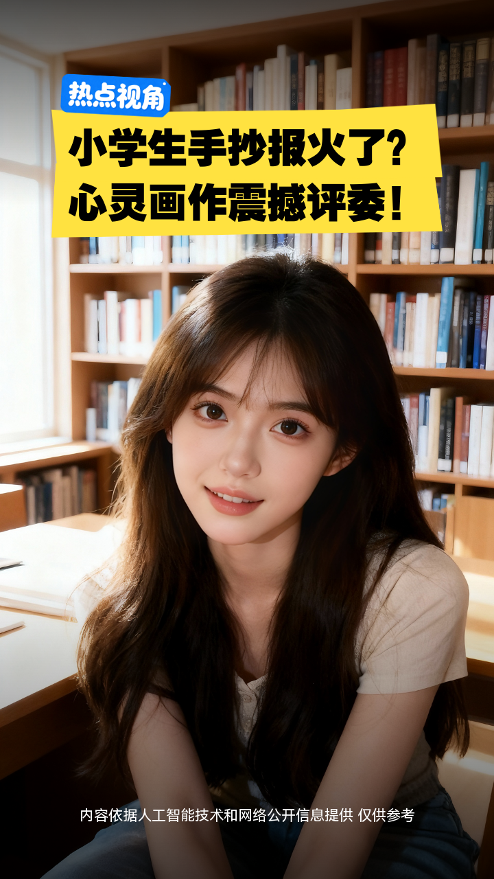小学生手抄报火了?心灵画作震撼评委!