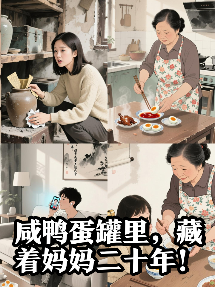 整理旧物翻出咸鸭蛋罐,她才懂妈妈二十年前的“抠门”