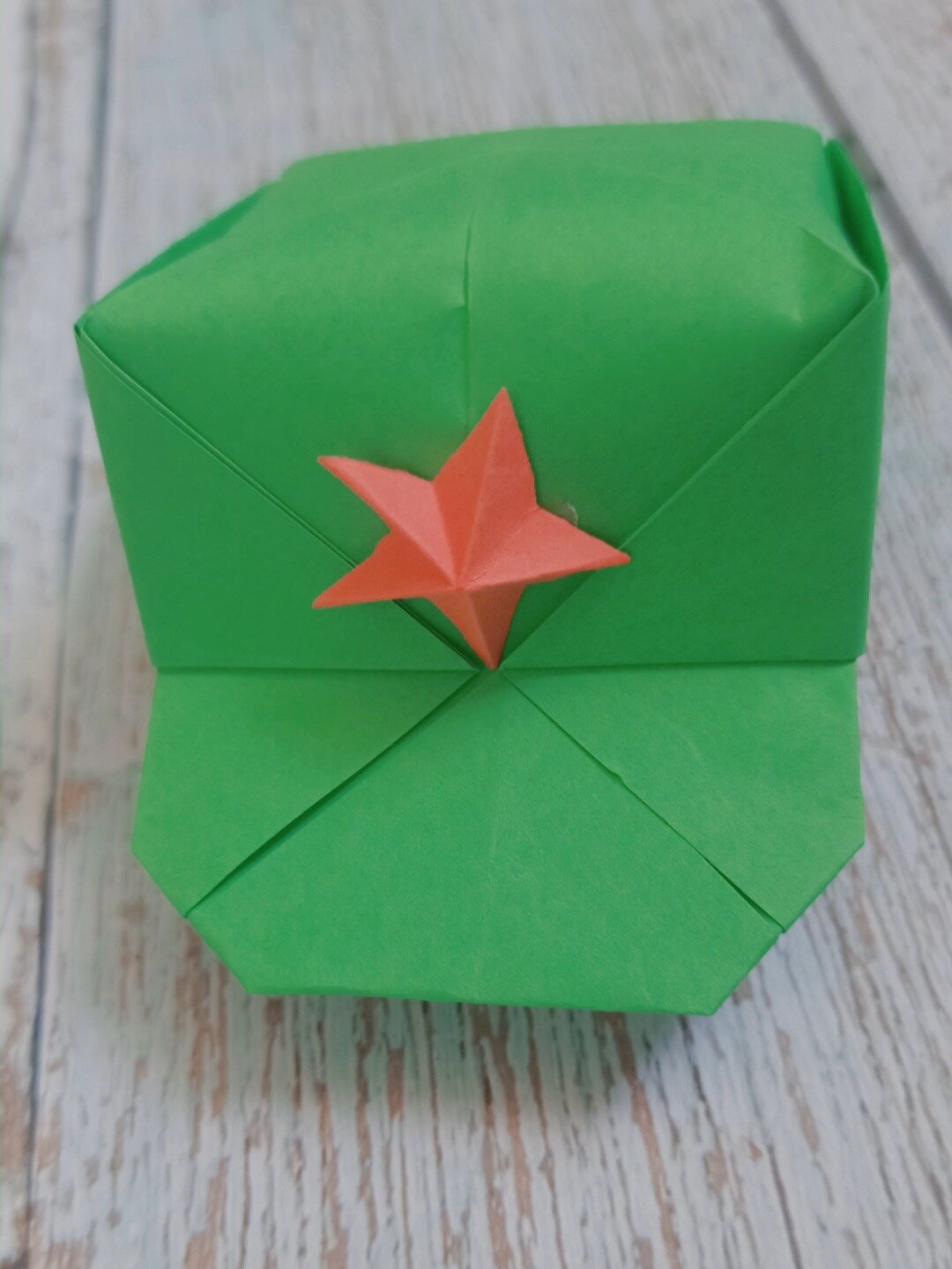 五角星红军帽手工/国庆节手工/幼儿园手工