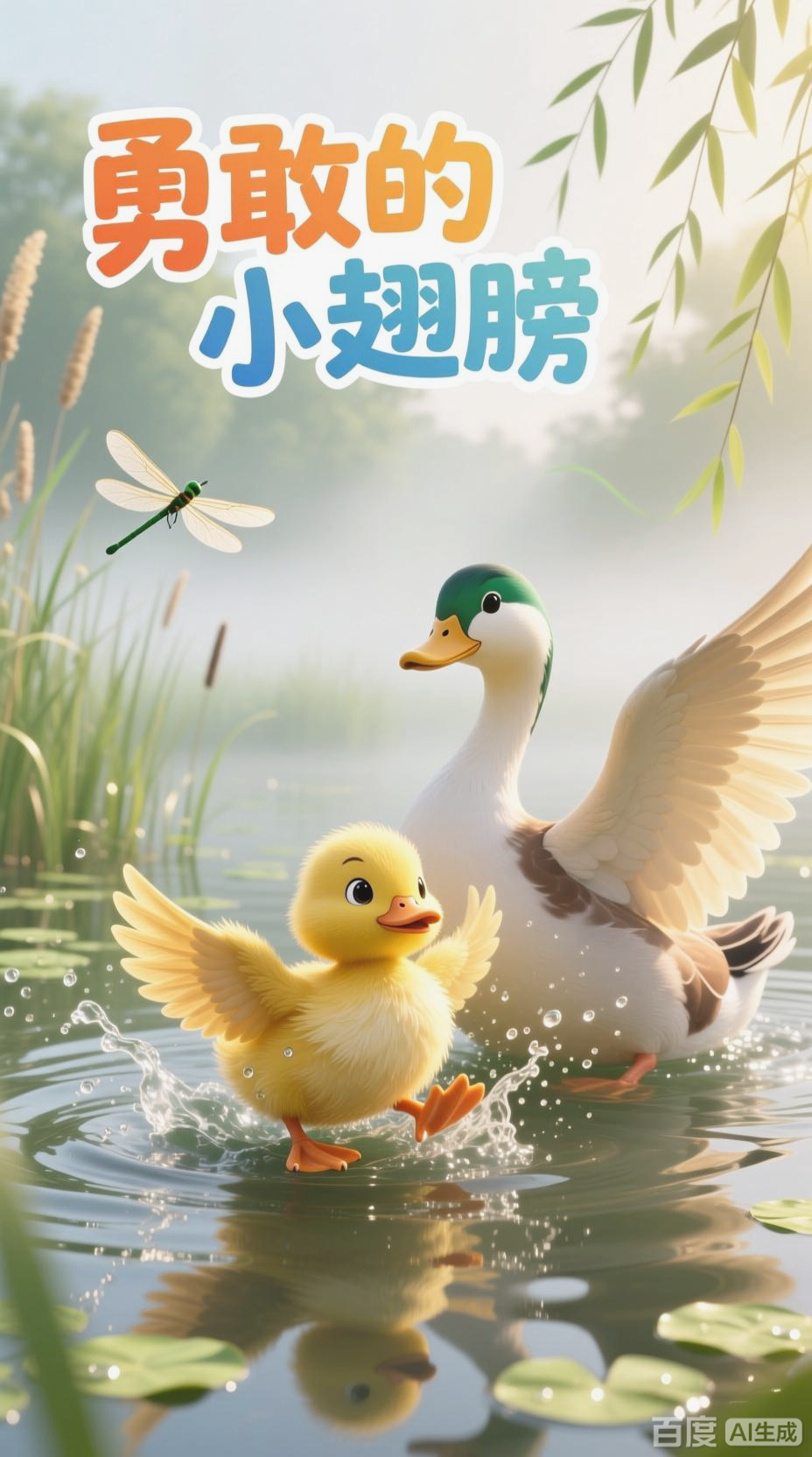 从畏缩到勇敢，小鸭子的成长之旅