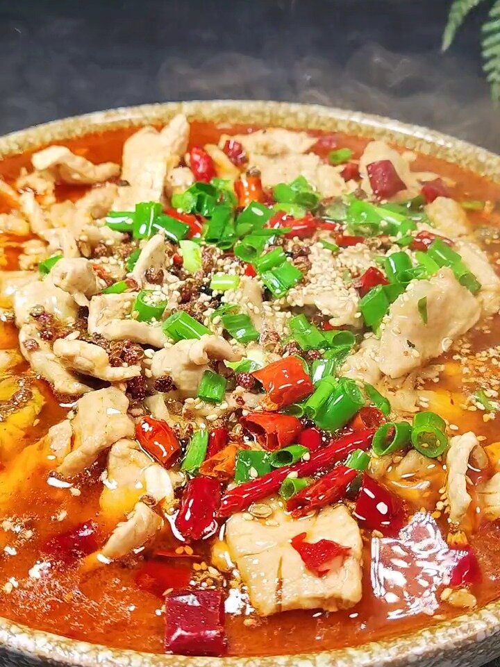 家庭版水煮肉片的做法,麻辣鲜香肉质嫩滑