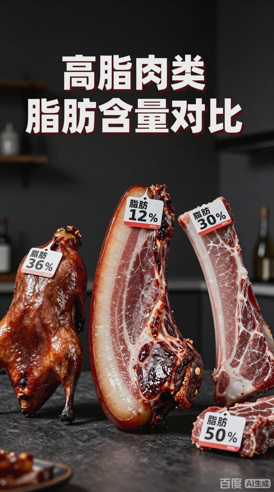 高脂肉类脂肪含量与健康警示