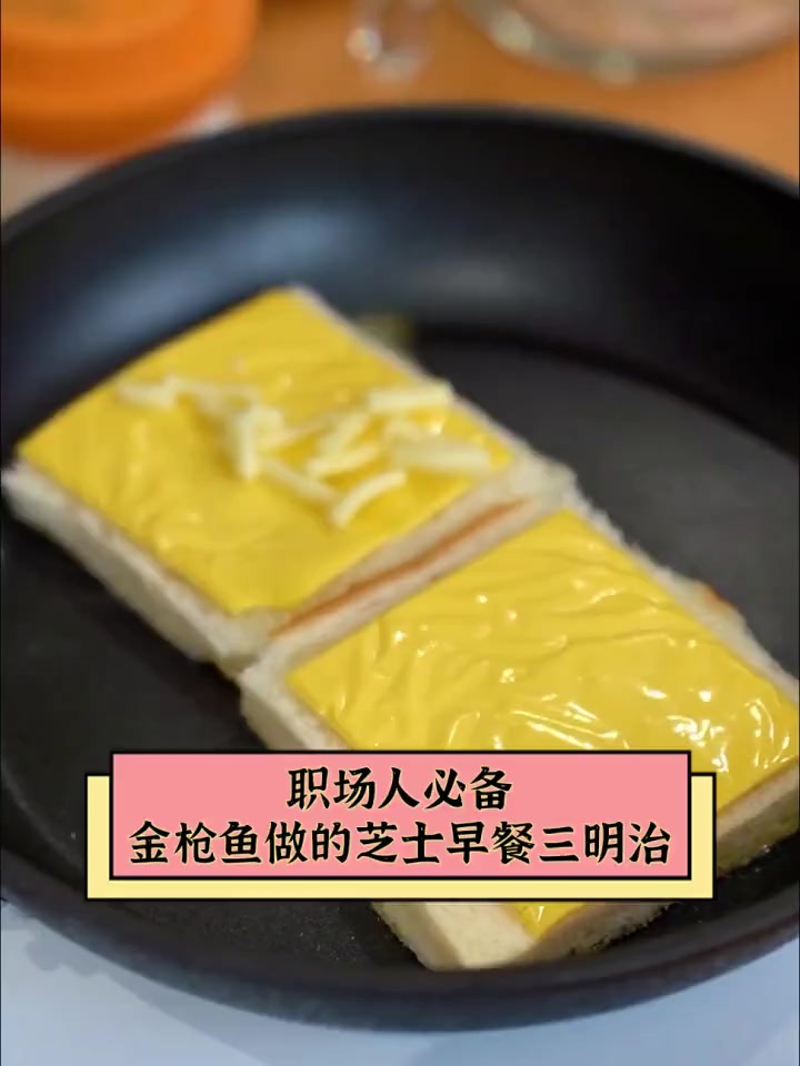 职场人必备,金枪鱼做的芝士早餐三明治