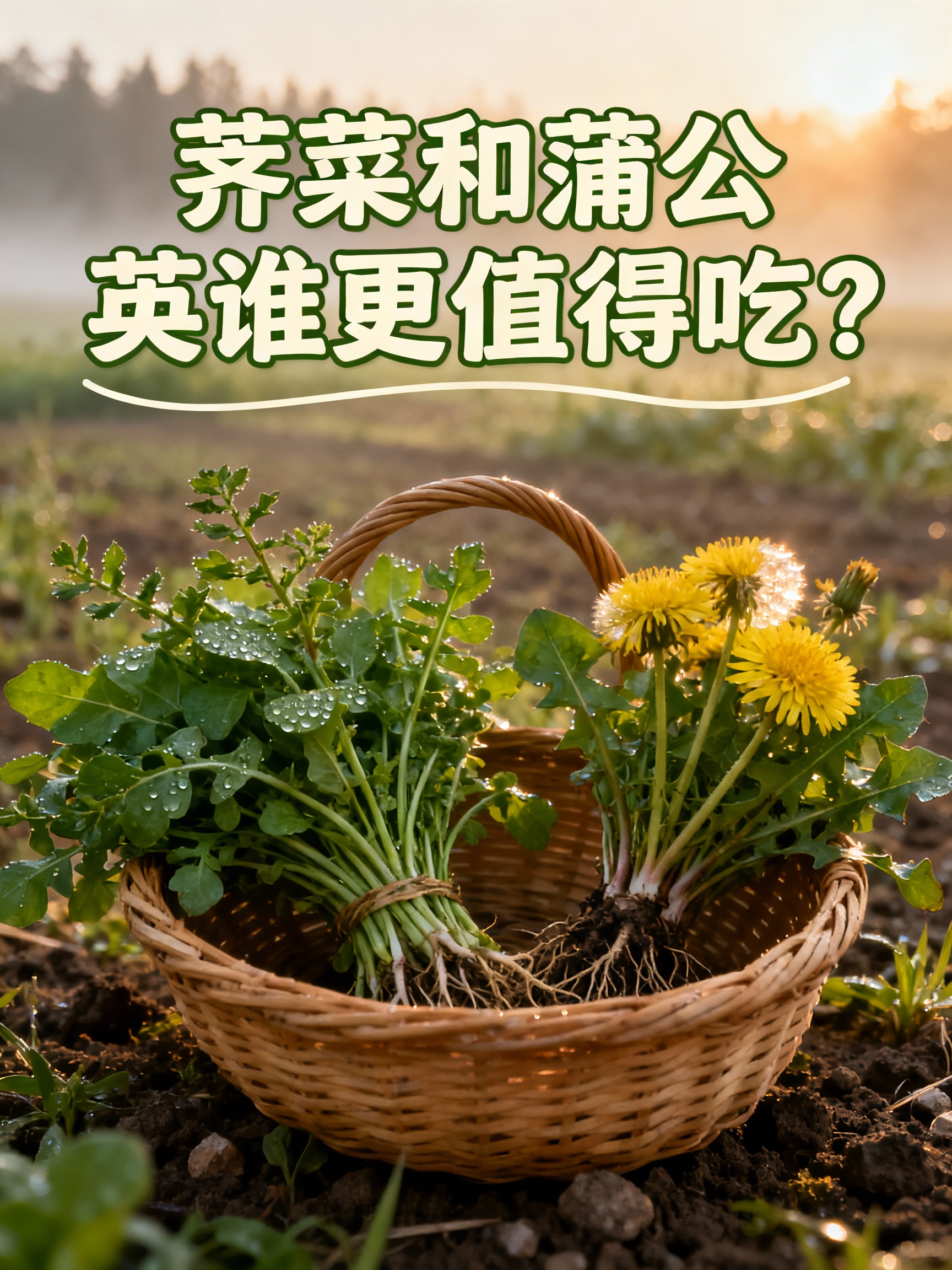 荠菜和蒲公英谁更值得吃？