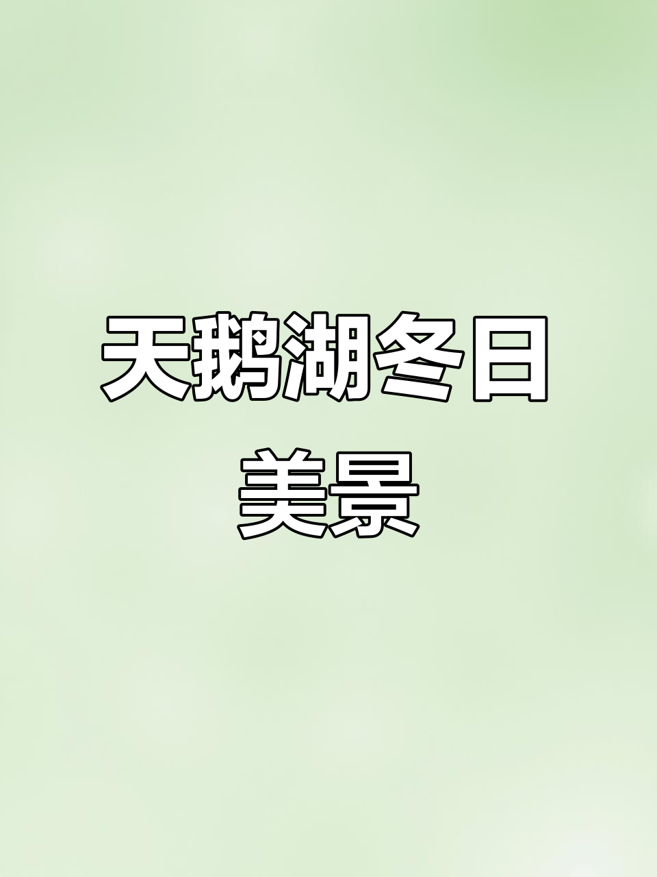 冬季天鹅湖的冰雪奇观,温泉与雪峰相映成趣