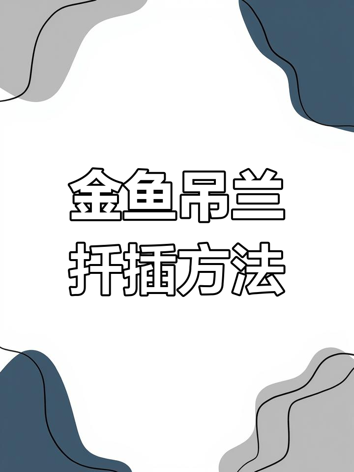 金鱼吊兰扦插技巧,快速生根成活率高
