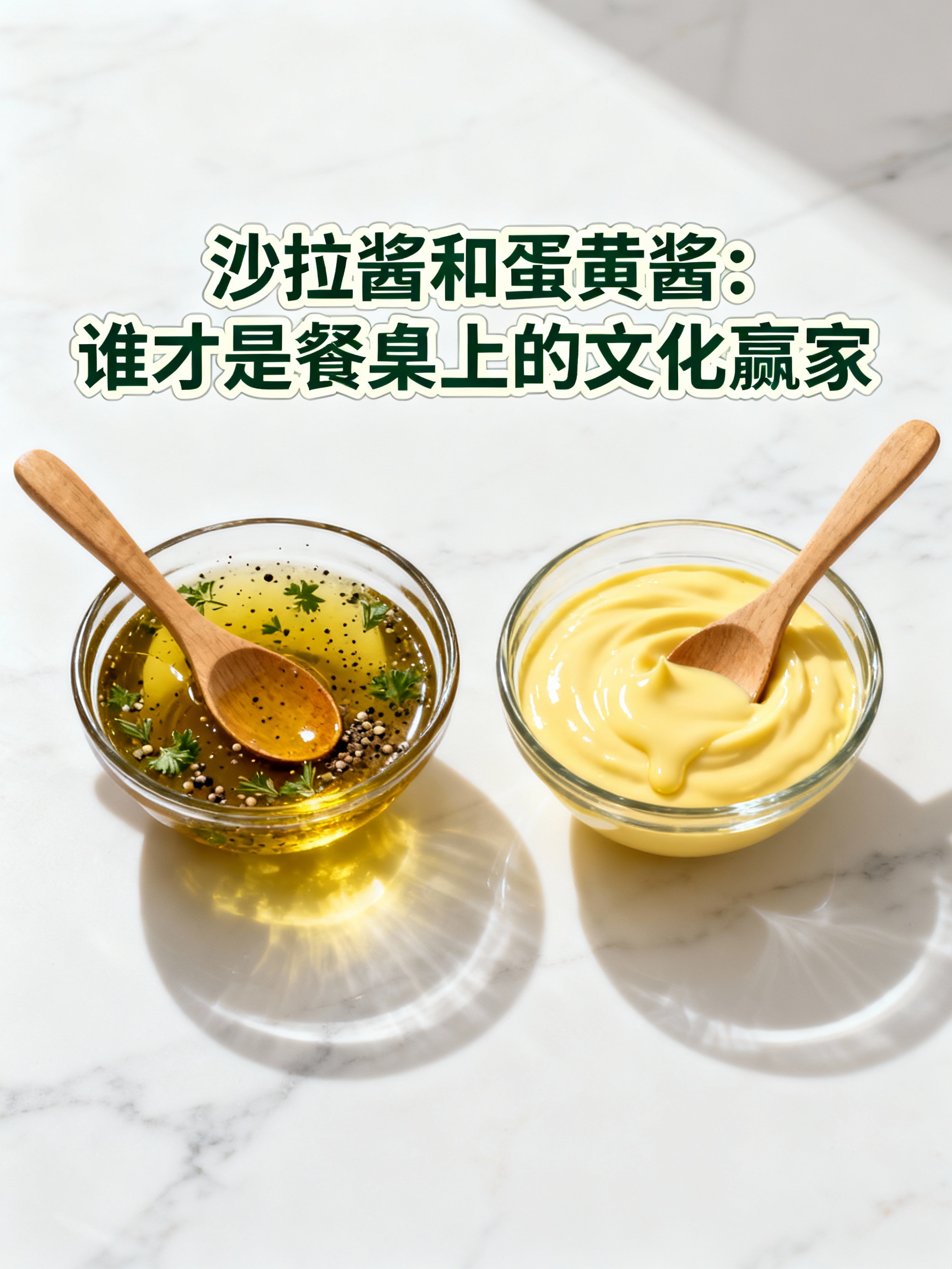 沙拉酱和蛋黄酱:谁才是餐桌上的文化赢家?