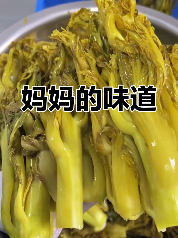 芥菜芽微辣酸爽,剪了一天泪流满面,妈妈的味道让人回味无穷
