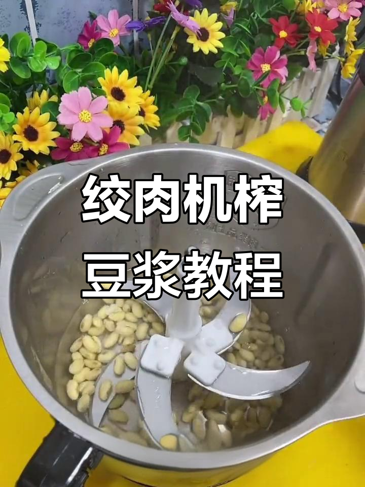 用绞肉机轻松做豆浆,简单又美味