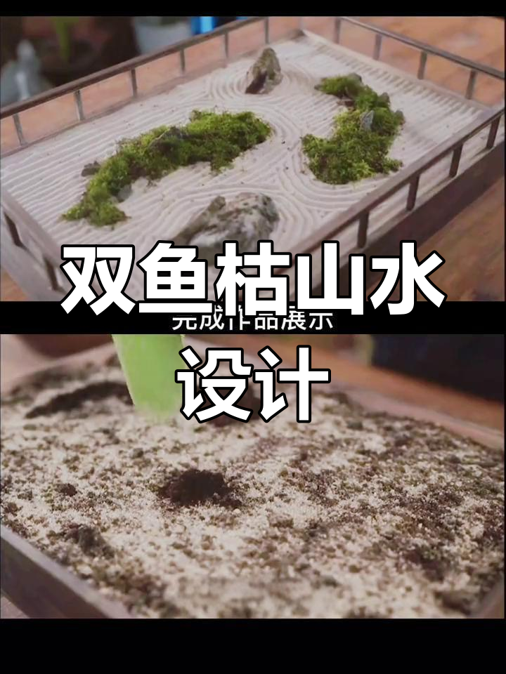 枯山水太极双鱼景观设计,细节决定成败