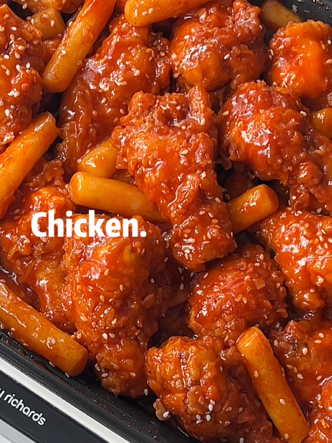 好吃到吮手指甜辣酥脆绝了 韩式炸鸡年糕