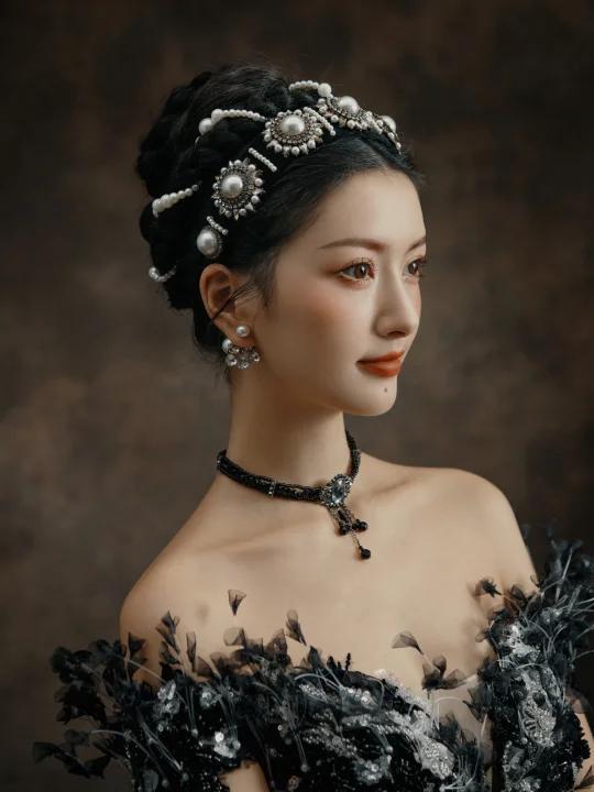 一眼万年优雅高贵的灰天鹅婚纱照