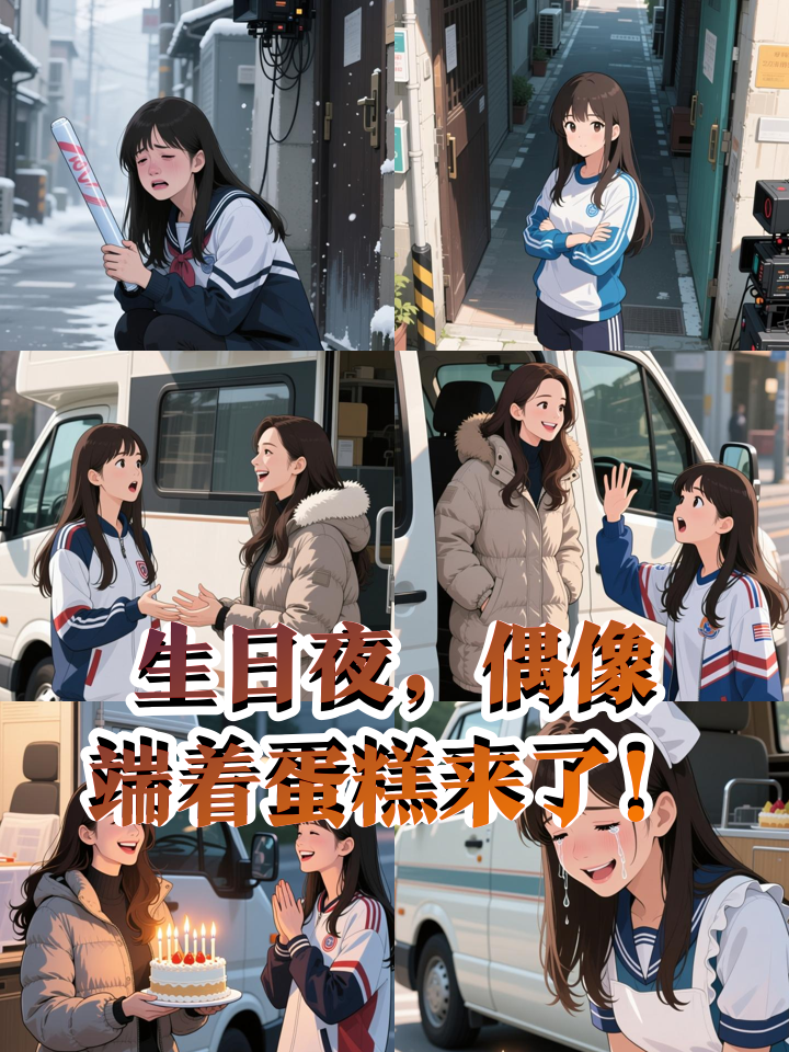 追星女孩生日蹲守偶像，竟被反送惊喜蛋糕！