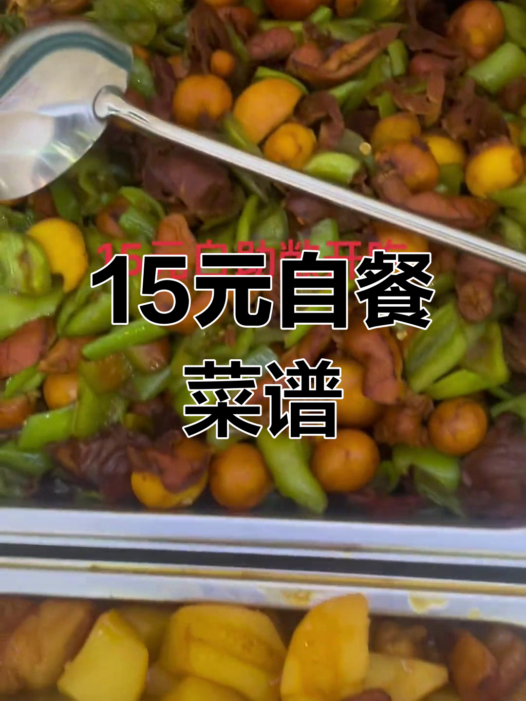 15元自助快餐,菜品大揭秘