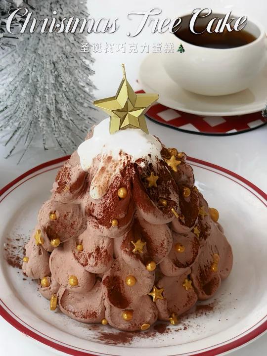 巧克力圣诞树巧克力脑袋馋疯了