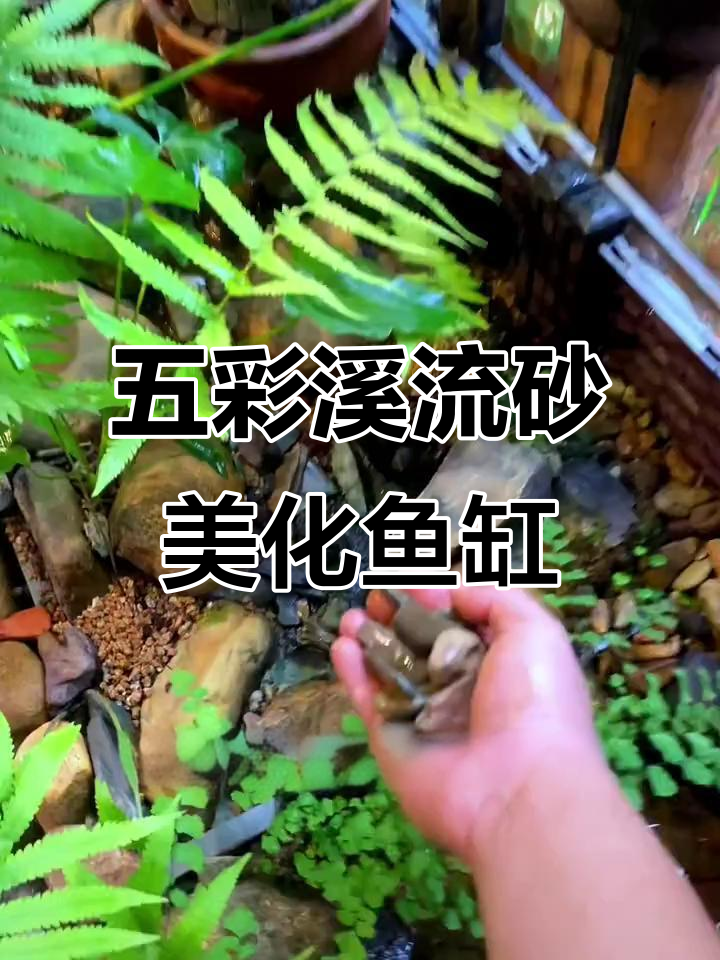纯天然溪流砂,鱼缸造景必备!五彩斑斓让你爱不释手