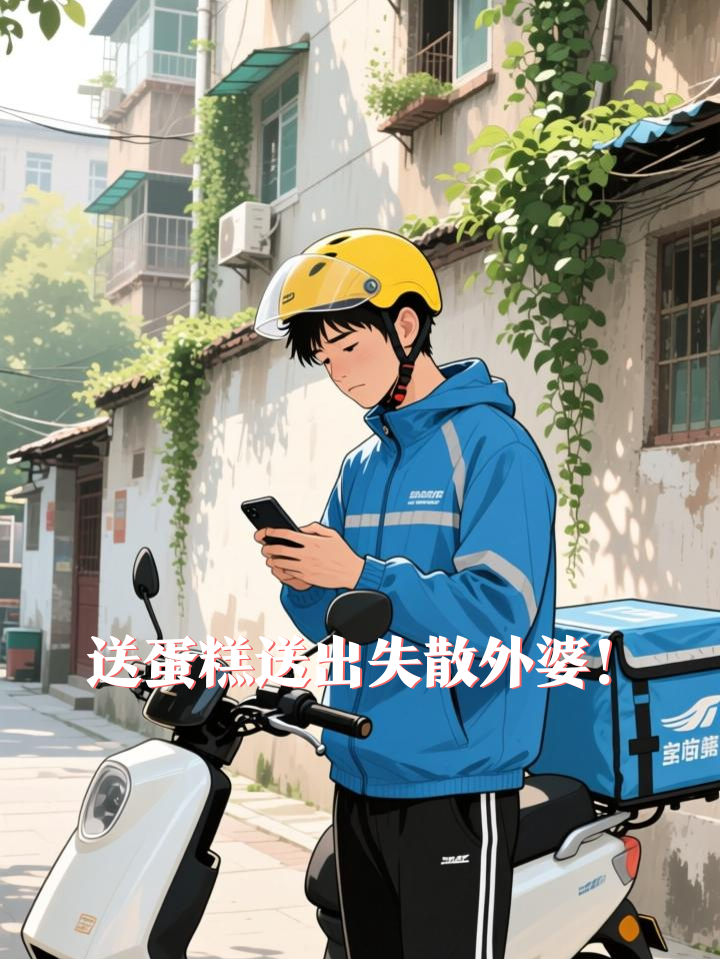 外卖员送“天堂路”蛋糕,竟送出失散20年的亲外婆!