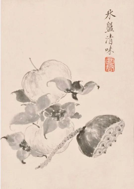 宫廷画家蒋廷锡笔下花鸟画水果蔬菜