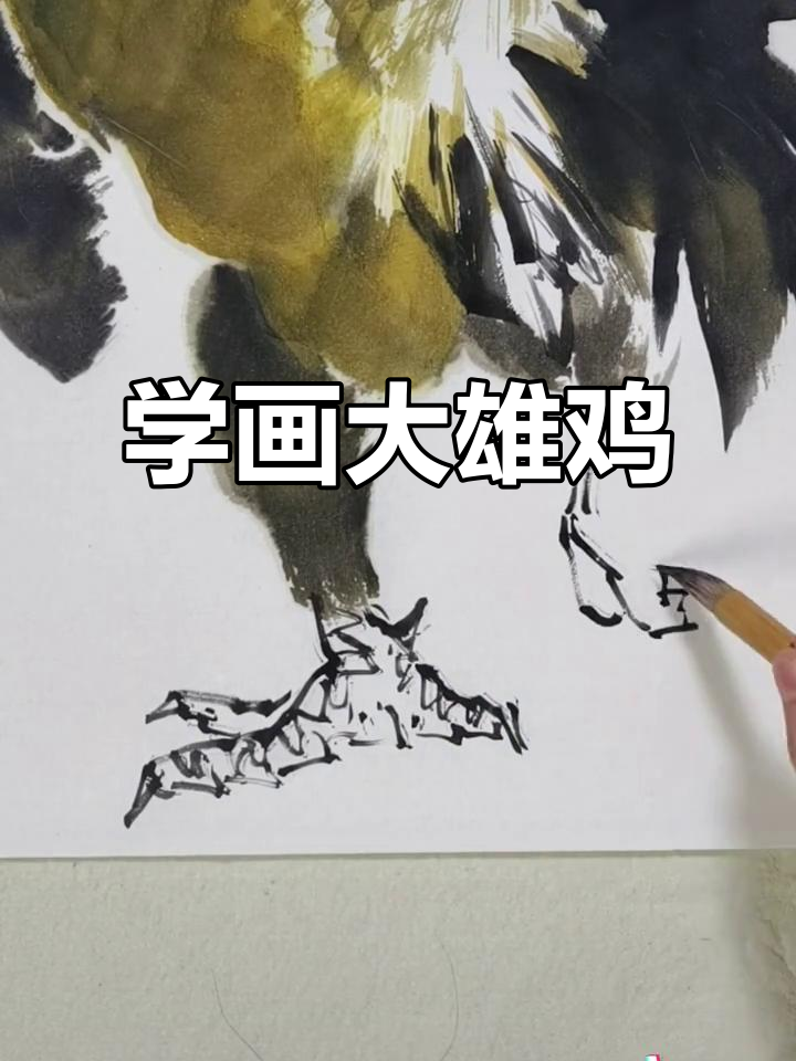 零基础学画大雄鸡,掌握技巧轻松上手