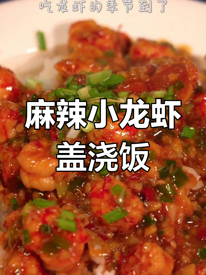 小龙虾盖浇饭,麻辣鲜香让你停不下来