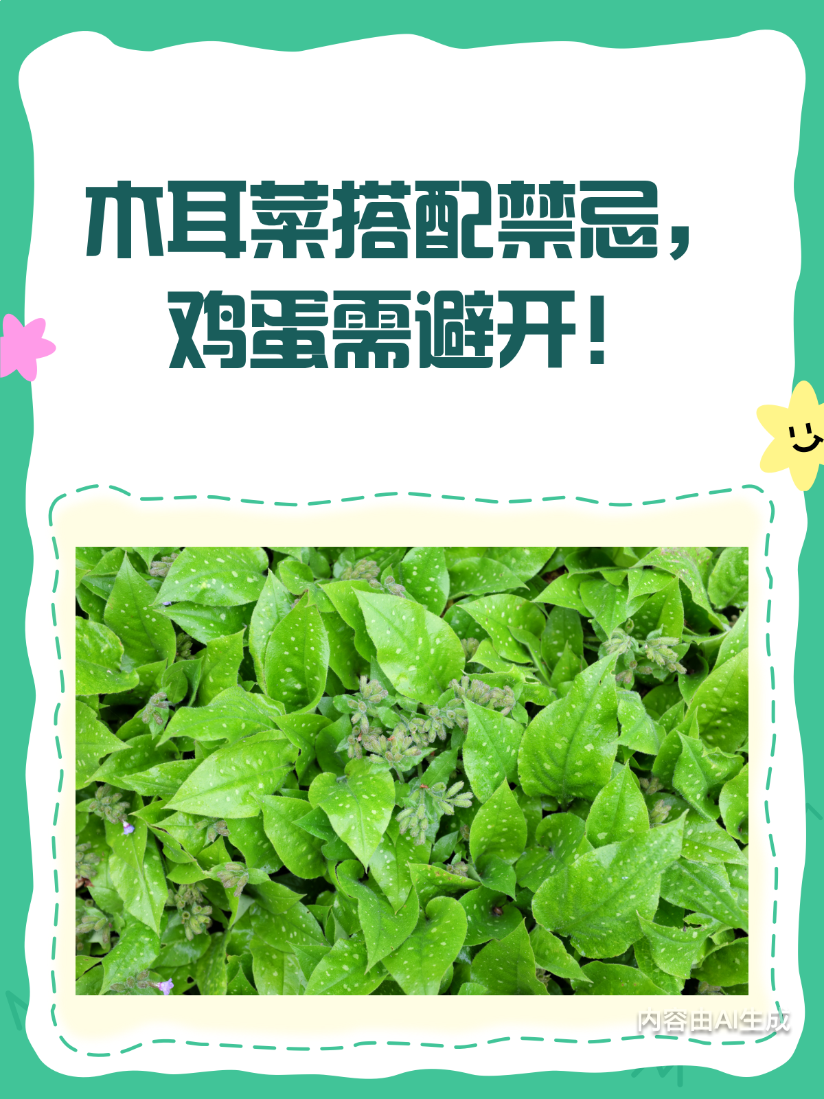 木耳菜+鸡蛋=禁忌搭配快来了解为什么