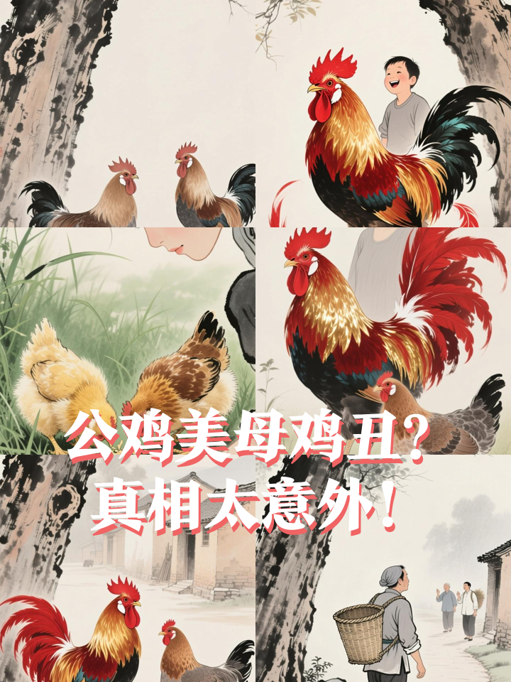 公鸡为何比母鸡漂亮?自然选择的生存智慧!