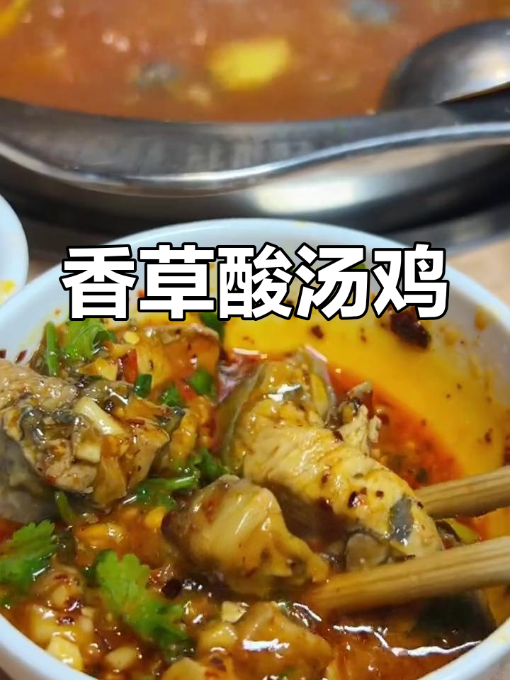 云南特色香草酸汤鸡,浓郁美味不容错过