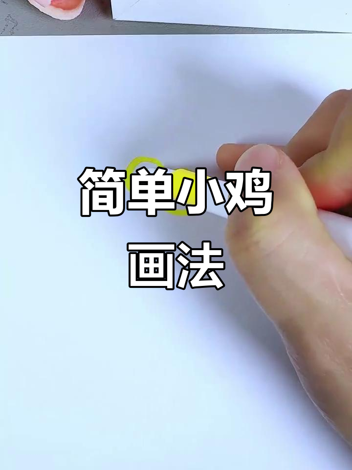 小鸡简笔画,轻松学会这些步骤