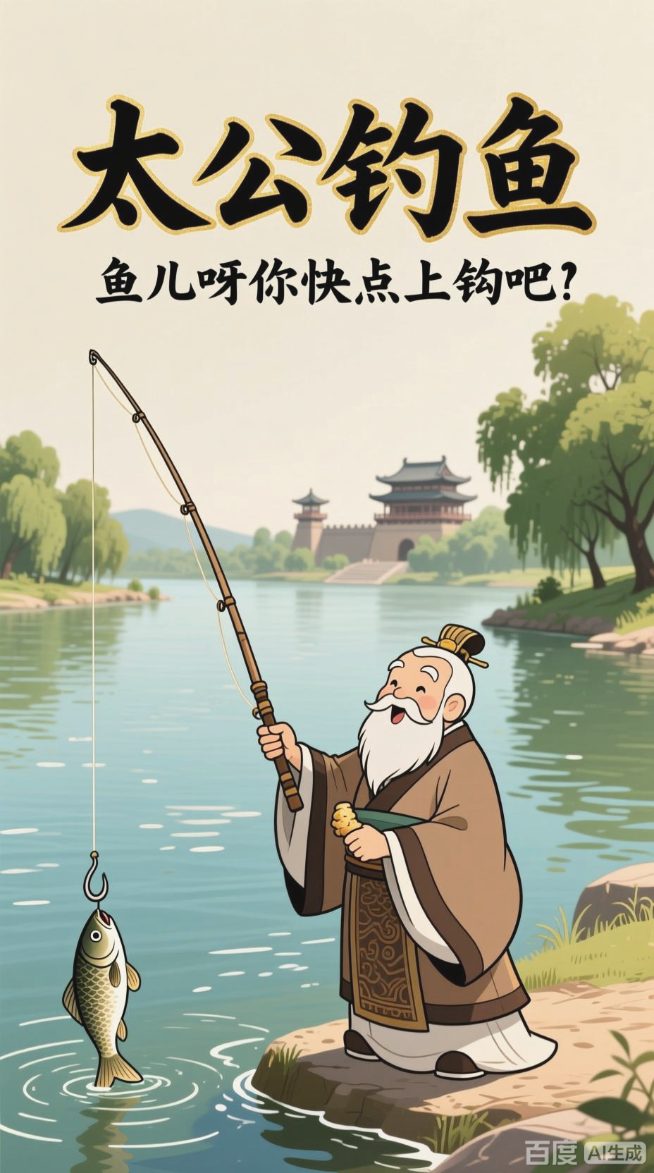 太公钓鱼的智慧故事