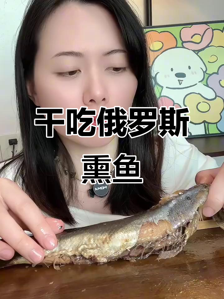 俄罗斯熏鱼干啃大挑战,味道如何?