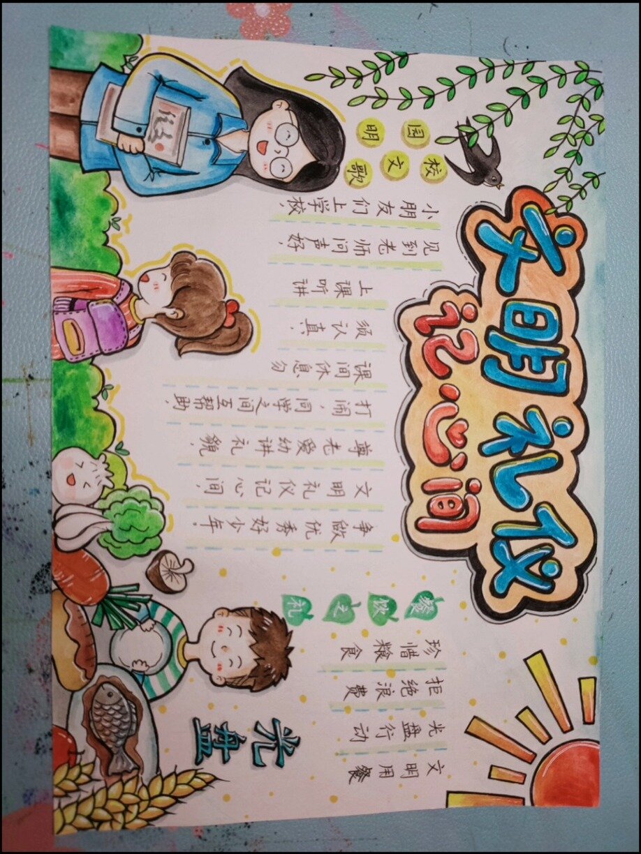 文明礼仪手抄报