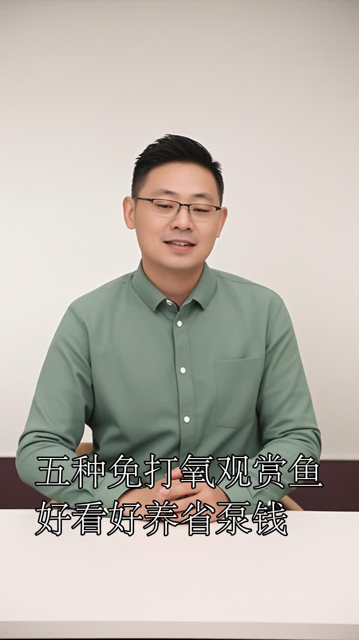 五种免打氧观赏鱼好看好养省泵钱