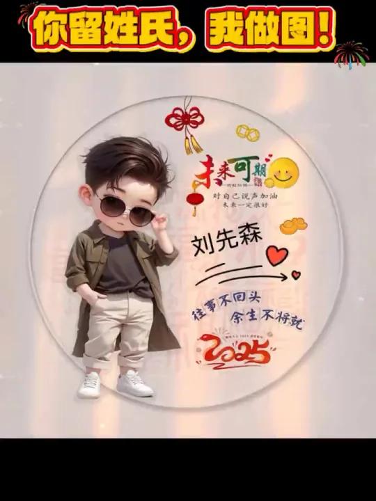 男士姓氏头像,你留姓氏我做图!