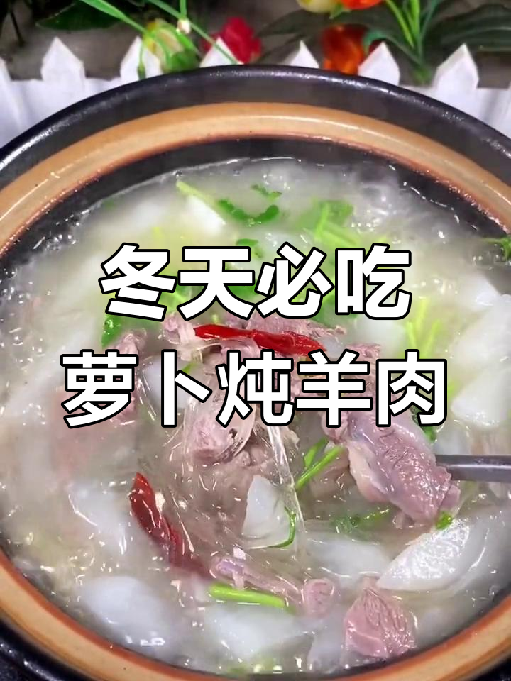 冬季必备!萝卜炖羊肉,营养又美味,家常做法教你做