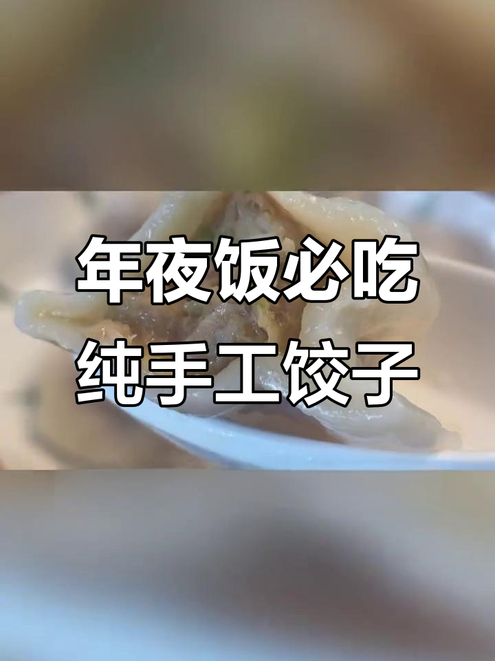 春节年夜饭必备!纯手工水饺,新鲜蔬菜包制,味道超赞