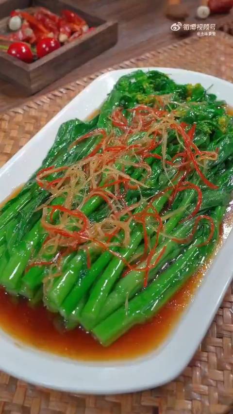 午饭吃什么 白灼菜心,清淡营养简单易学~(美食和旅行)赣青爱分享