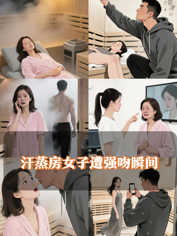 女子在汗蒸房休息时,突然被陌生男子强吻!男子:真香我受不了了