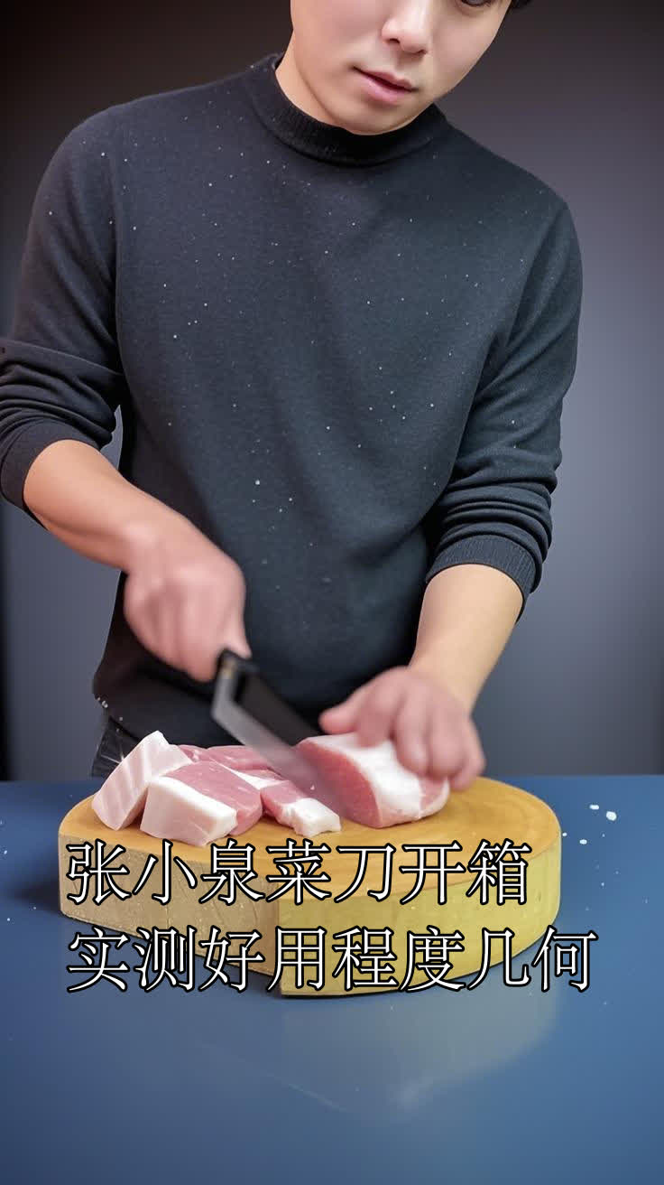 张小泉菜刀开箱,实测好用程度几何?