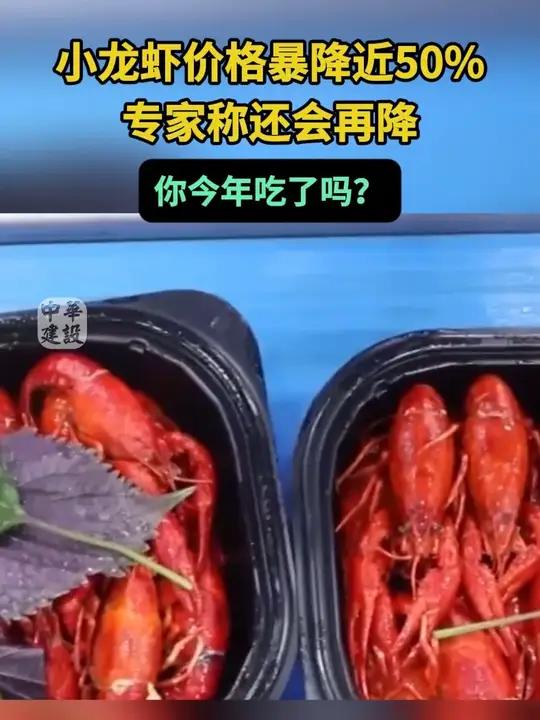 小龙虾价格腰斩还会再跌 中国水产流通与加工协会副会长表示,今年1到4月份,小龙虾全国批发价