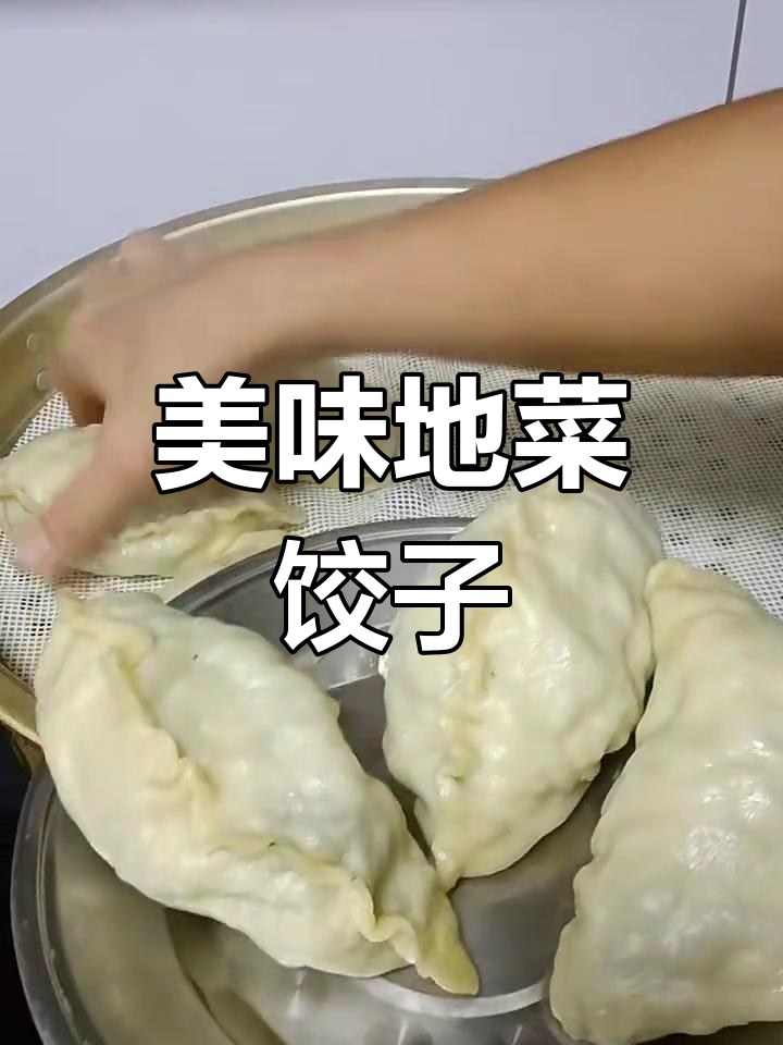 地菜饺子新鲜出炉,香气扑鼻!