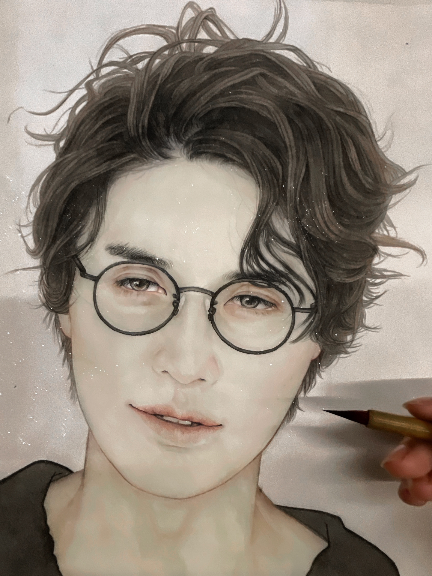 中国画工笔画—染色过程步骤分享
