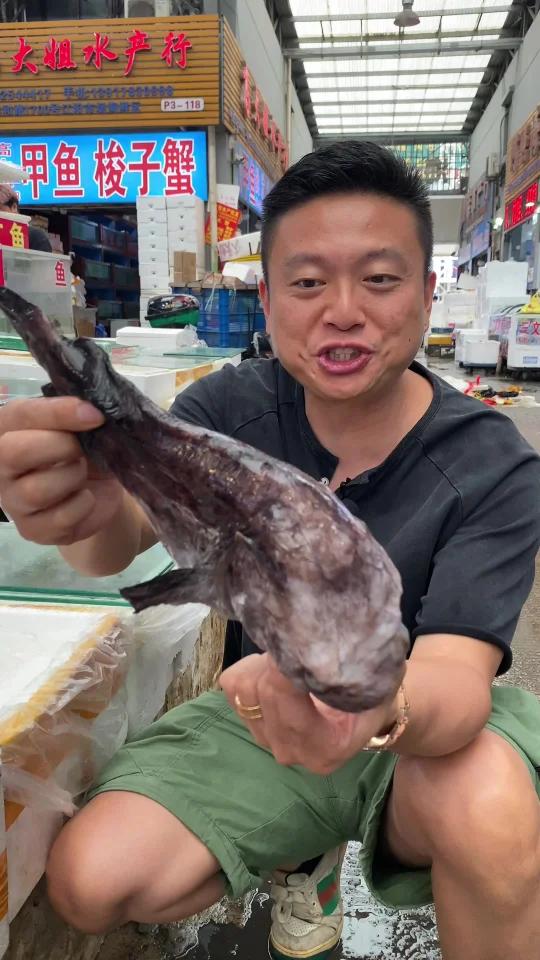 世界上最丑的鱼水滴鱼,学名隐棘杜父鱼。做个冷吃兔来尝尝味道怎么样吧!