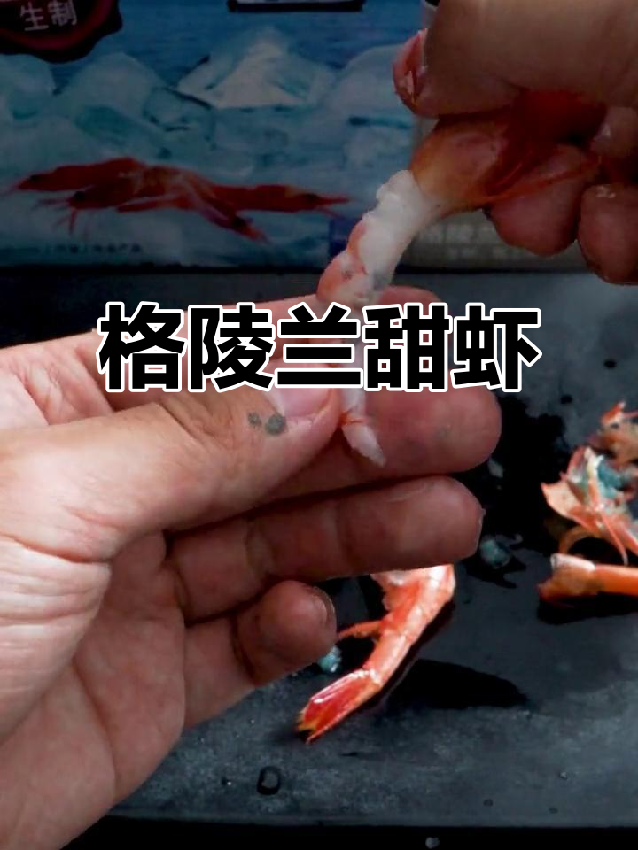 尝一口格陵兰甜虾，鲜美软糯，搭配芥末酱油超赞！